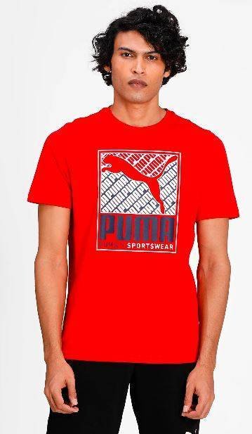 T-shirt koszulka męska PUMA 587766 11 czerwona 