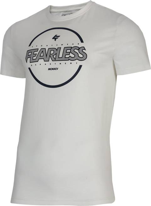 T-shirt męski 4F TSM015 bawełniany złamana biel