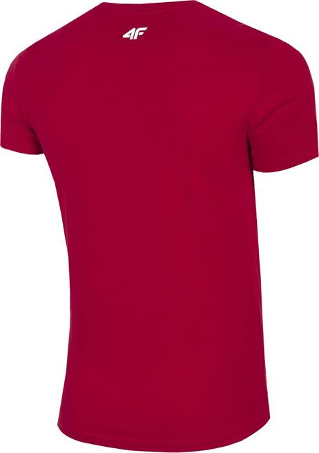 T-shirt męski 4F TSM030 czerwony bawełna